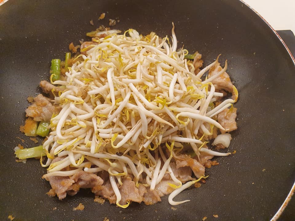 Add in bean sprouts