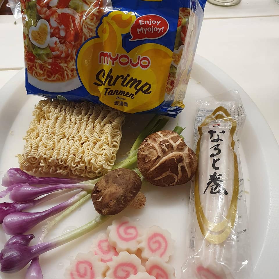 Ingredients for Tanmen Japanese Style