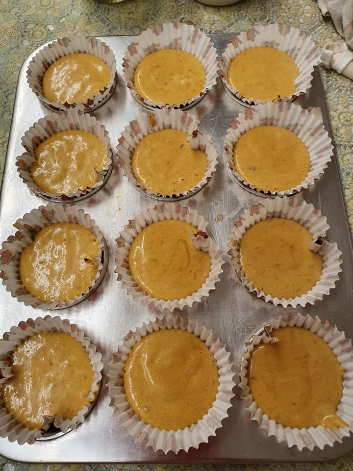 Batter of Gula Melaka Banana Cupcakes