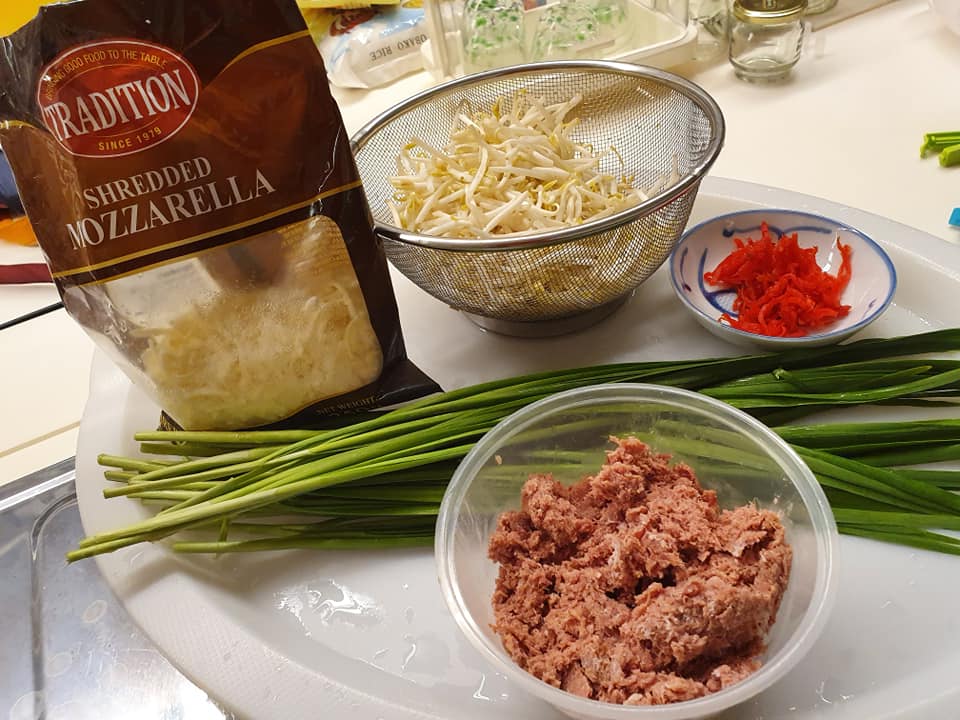 Ingredients for Corn Beef with Chives & Beansprout