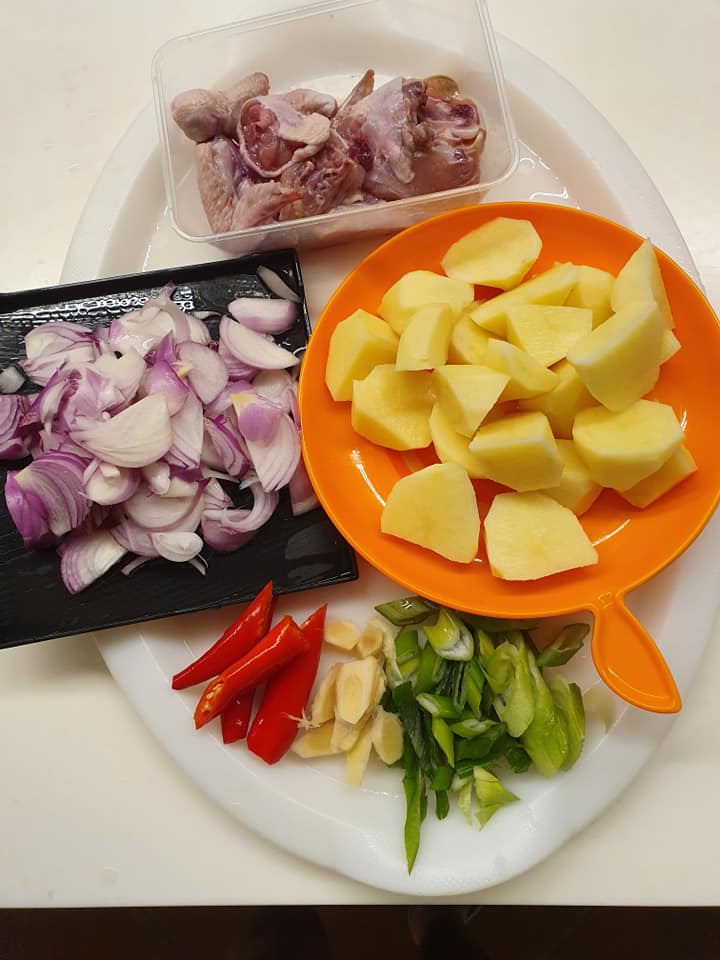 Ingredients for Tori-Niku Jaga (Chicken Potato dish