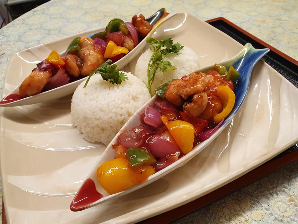 Sweet & Sour Fish in Strawberry Sauce