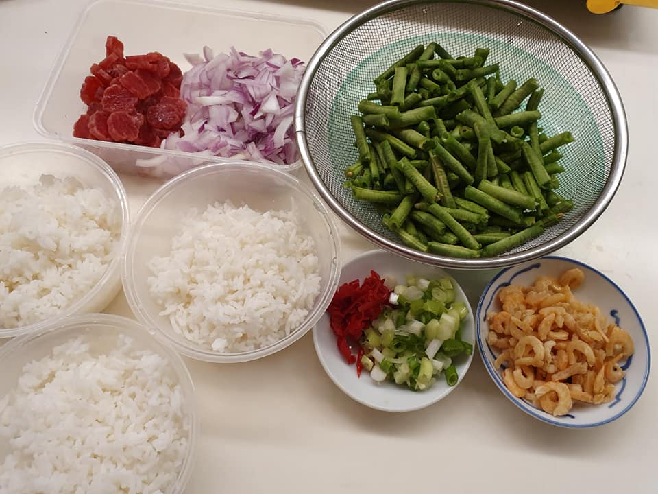 Ingredients for Xiang Pen Pen Fried Rice