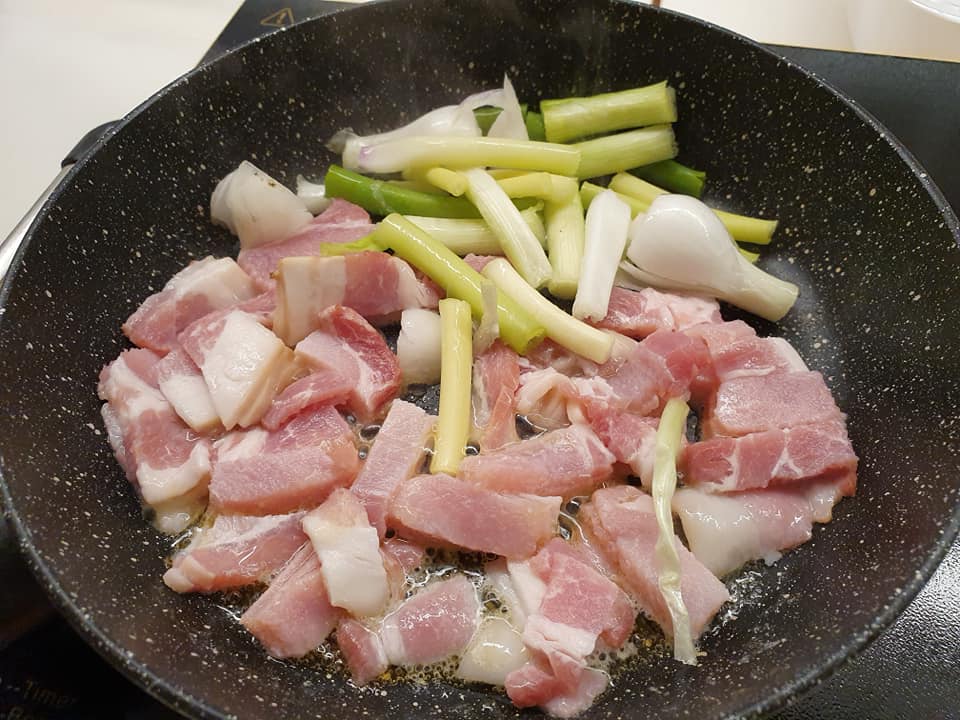 Bacon and Spring Onion