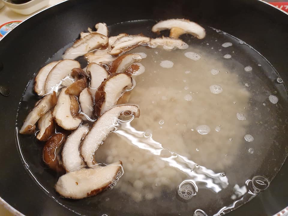 Adding Shiitake Mushrooms