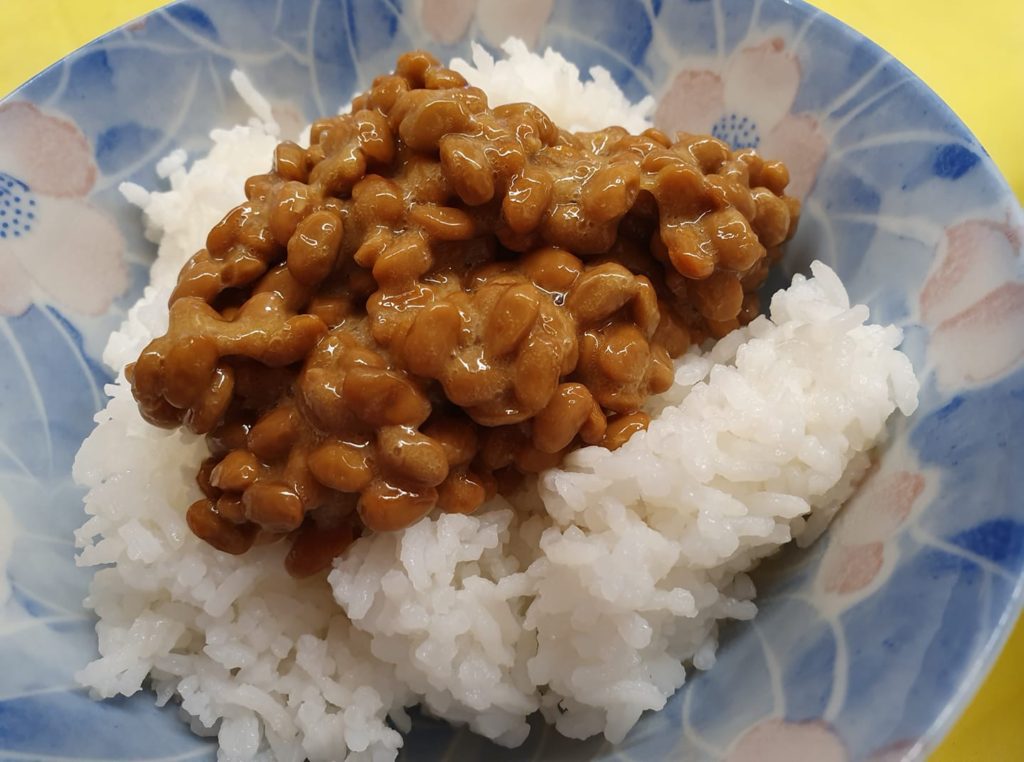 Natto on warm rice