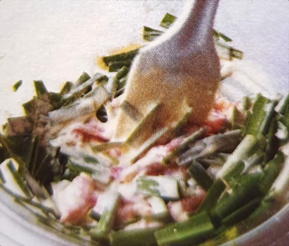 Mixing the ingredients into the batter