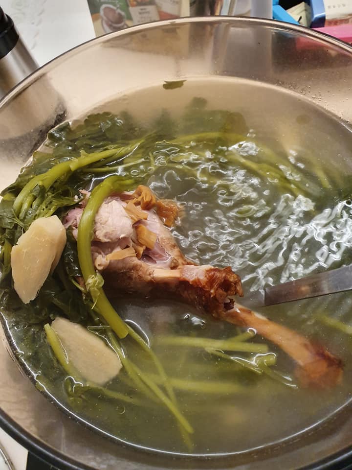 Brewing Watercress soup