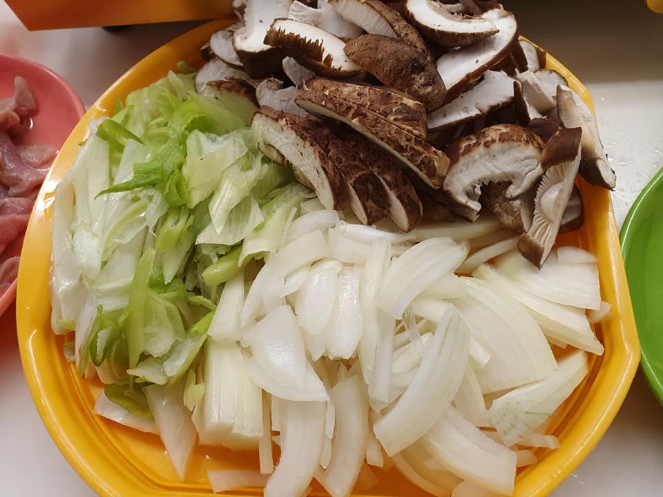 Ingredients for Yaki Soba