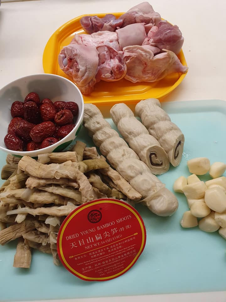 Ingredients for Shun Shun Li Li CNY Auspicious Dish