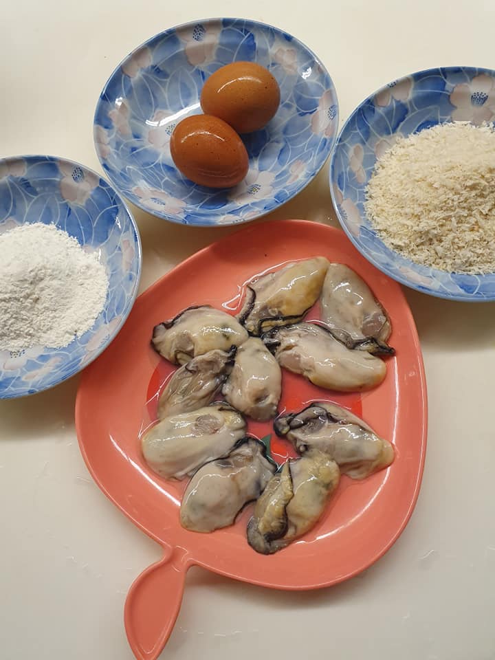 Ingredients for Golden Oyster Fritters