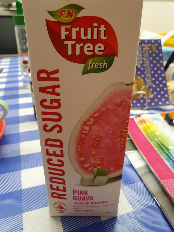 FRUIT TREE Brand Reduced Sugar Pink Guava Juice with Pear bits