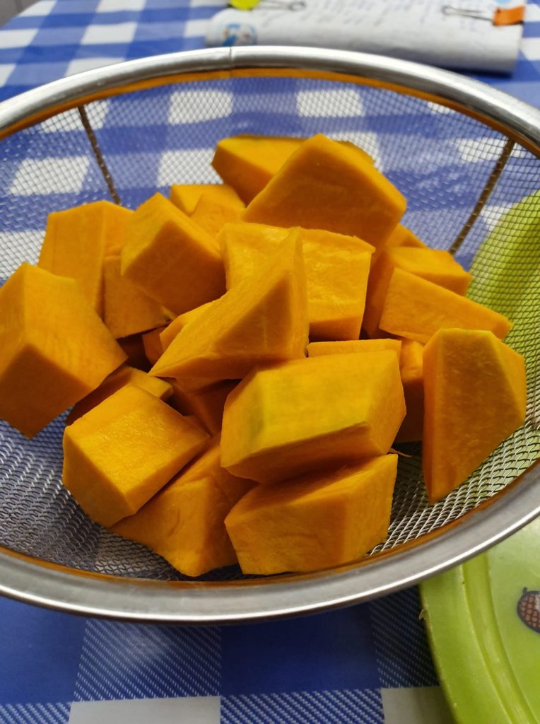 Pumpkin cubes