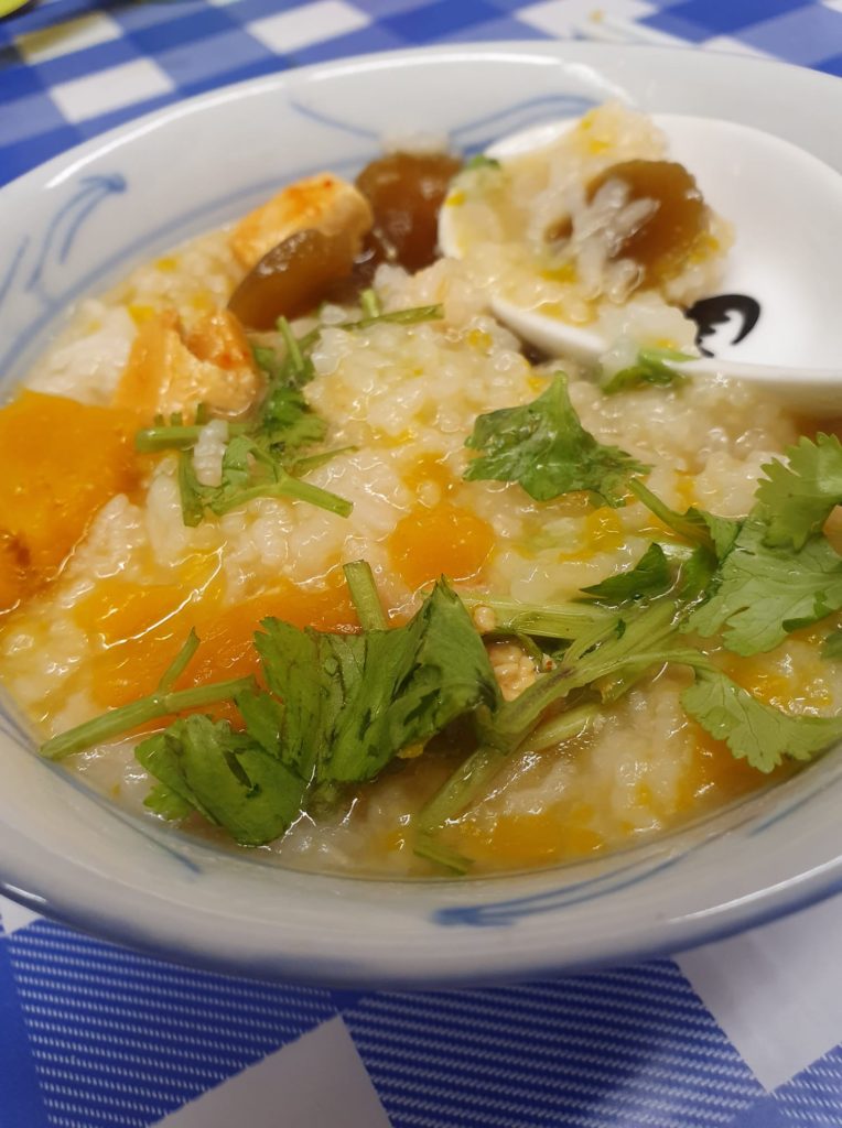 Pumpkin Dried Scallop Porridge