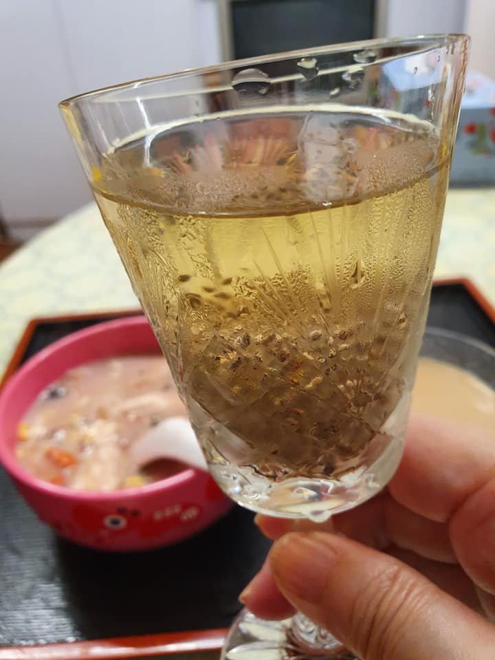 Overnight soaked Chia Seeds with Lychee Honey from Korea