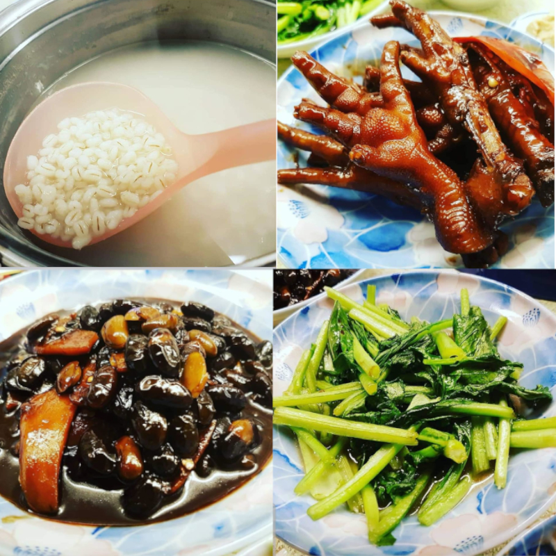 Barley Porridge set with Braised Chicken Feet